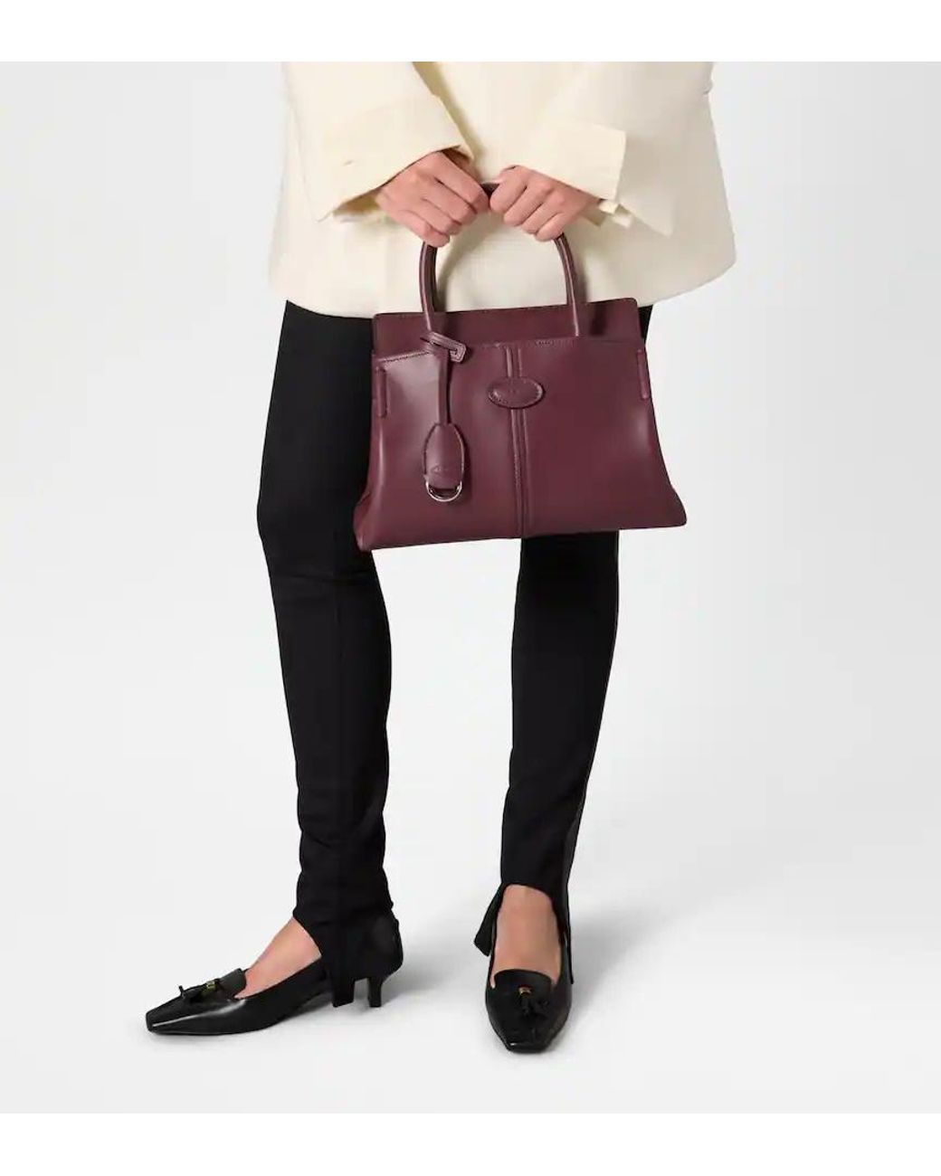 Tod's Purple Shopping Bag