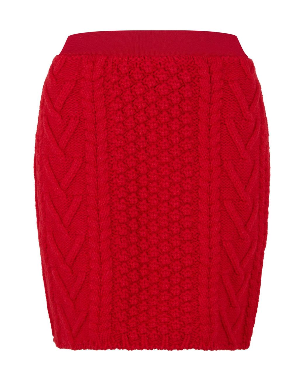 Bottega Veneta Red Simple Middle Skirt