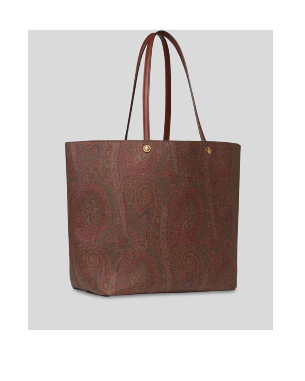 Etro Brown Double-Handle Shoulder Bag