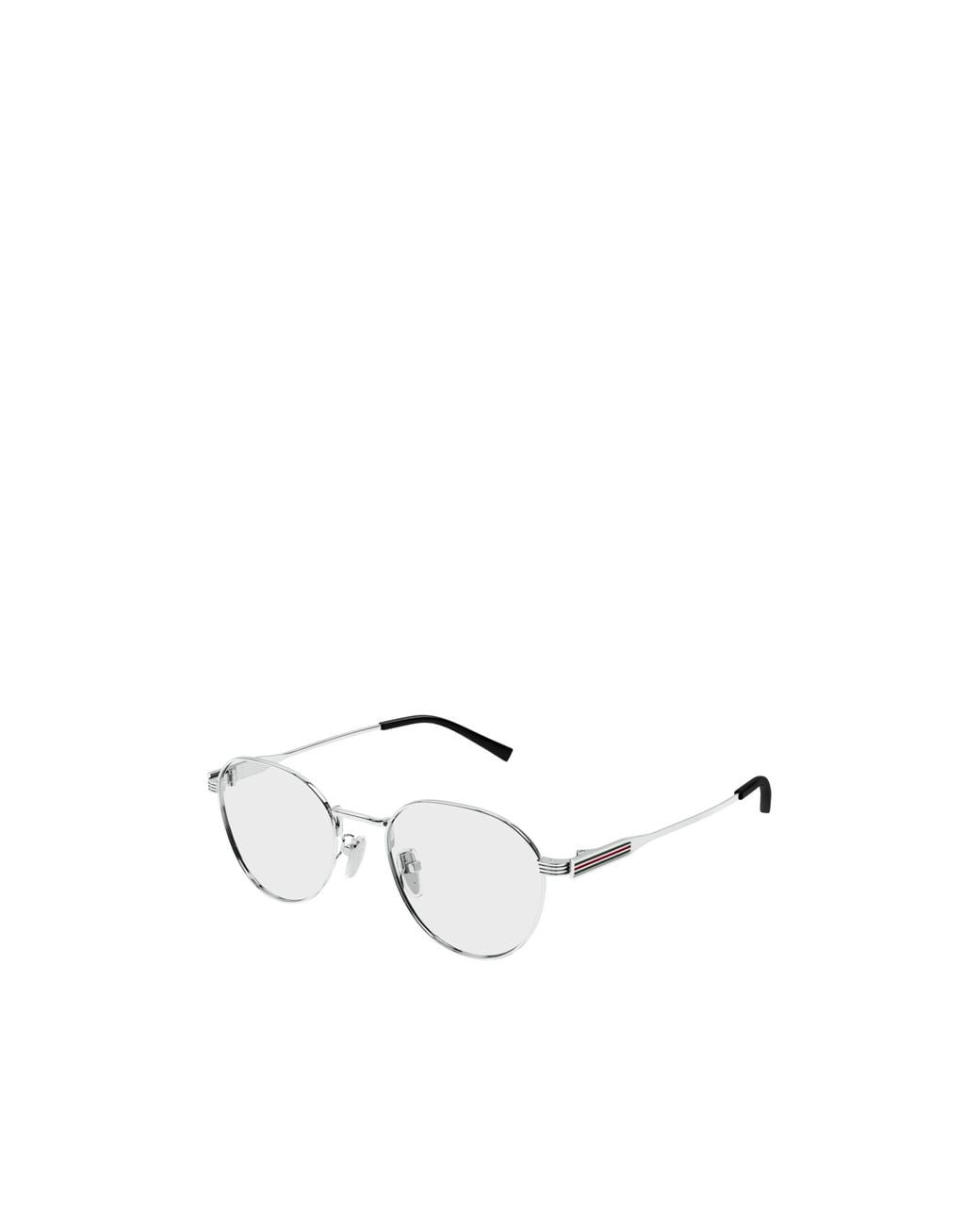 Gucci White Eyewear Round Frame Glasses for men