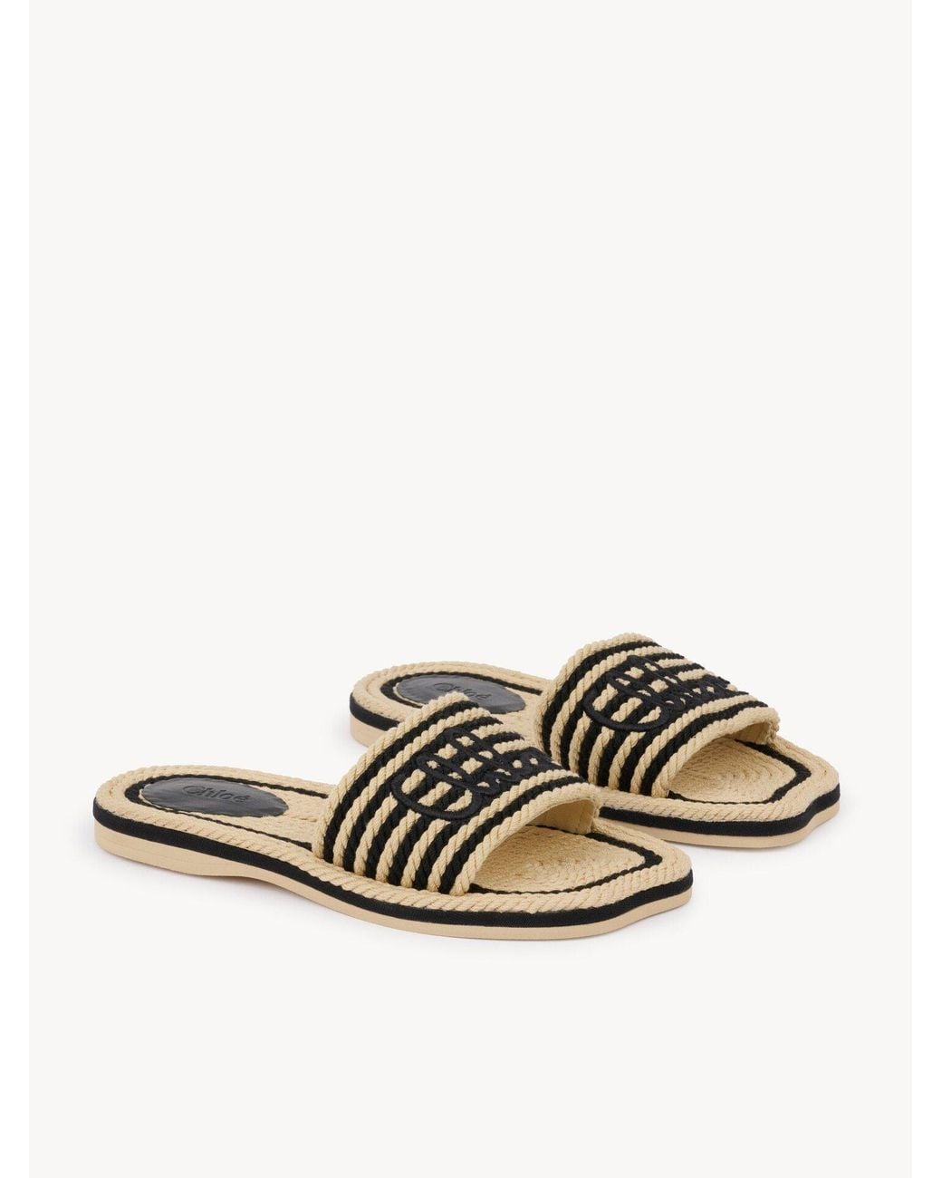 Chloé White Chloã Sand Slippers