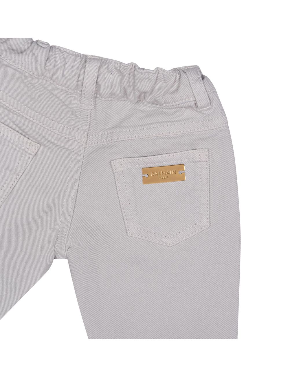 Balmain Gray Belt Loop Pants