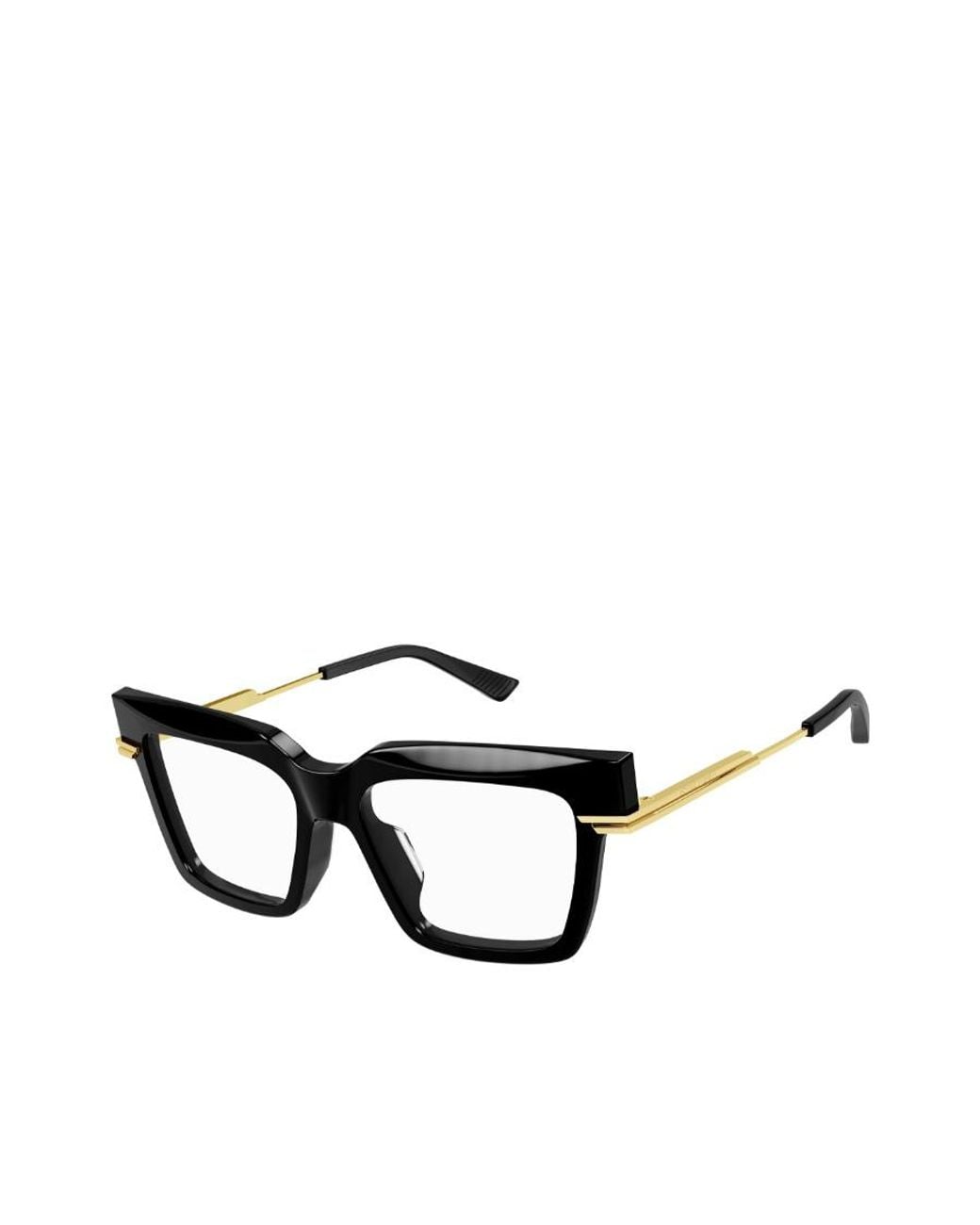 Bottega Veneta White Eyewear Square Frame Glasses