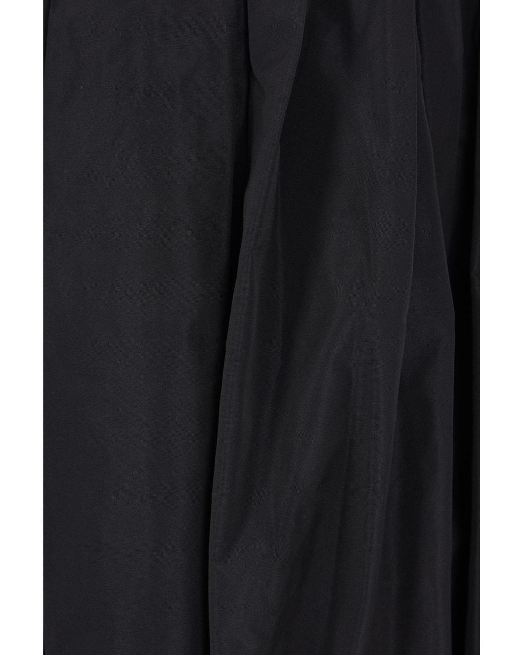 Jil Sander Black Draped Taffeta Balloon Skirt