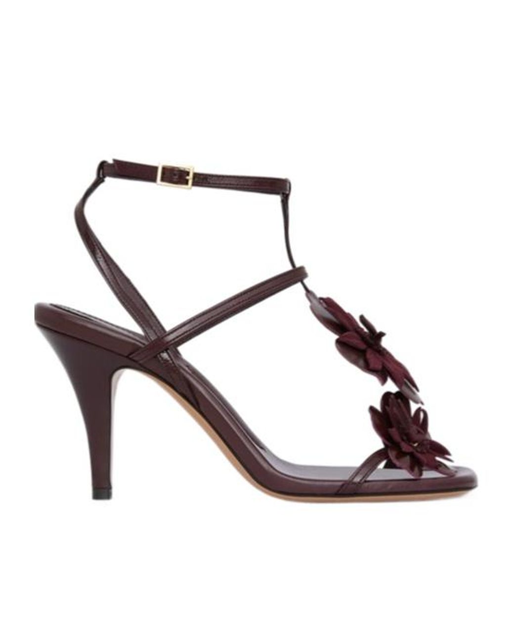 Zimmermann Brown Nappa Leather High-Heeled Sandals