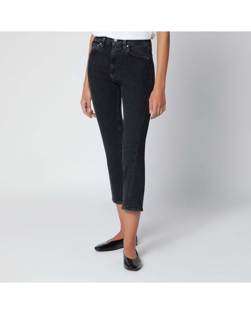 Totême Blue Totême Five-Pocket Ankle Length Jeans
