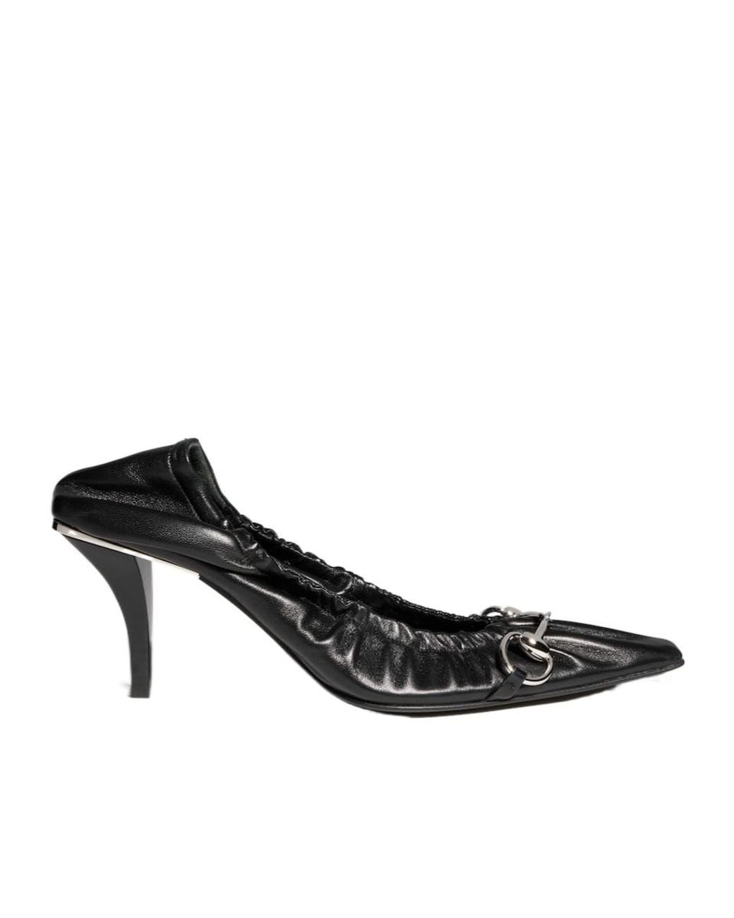 Gucci Black Vittoria Pump With Elastic