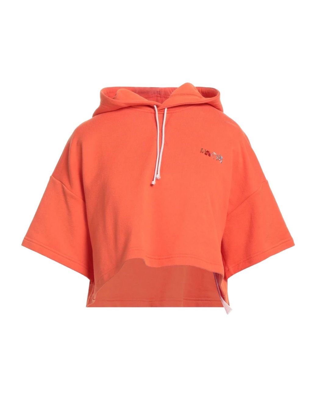 Marni Red Solid Color Short-Sleeve Hooded T-Shirt
