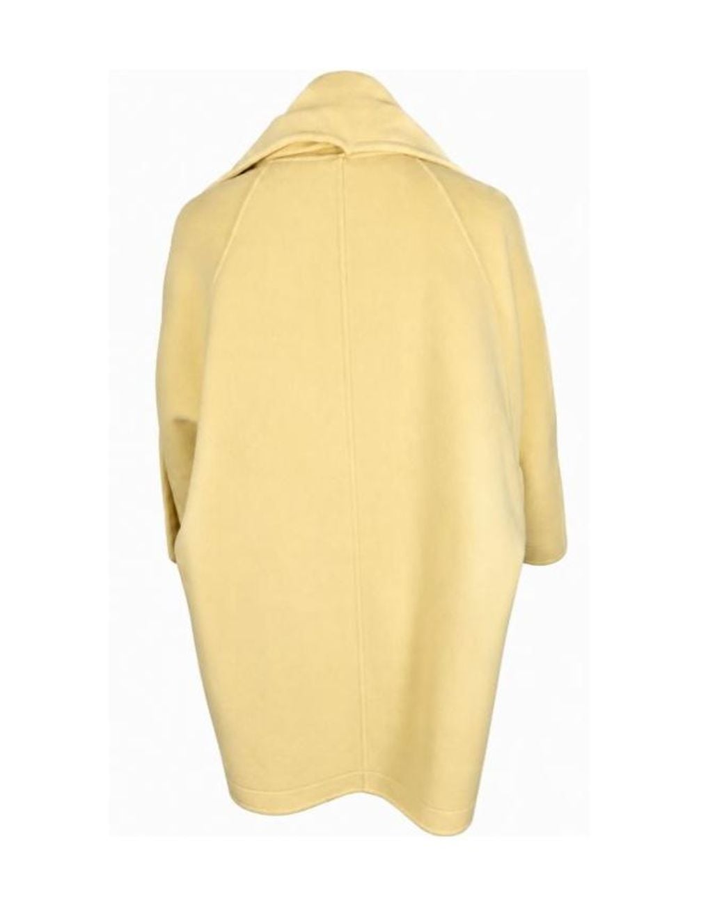 Pinko Natural Double-Layered Button-Up Cape