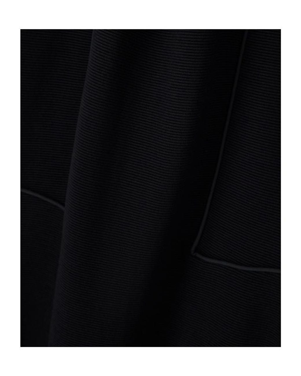 Emporio Armani Black Short-Sleeve Fitted Dress