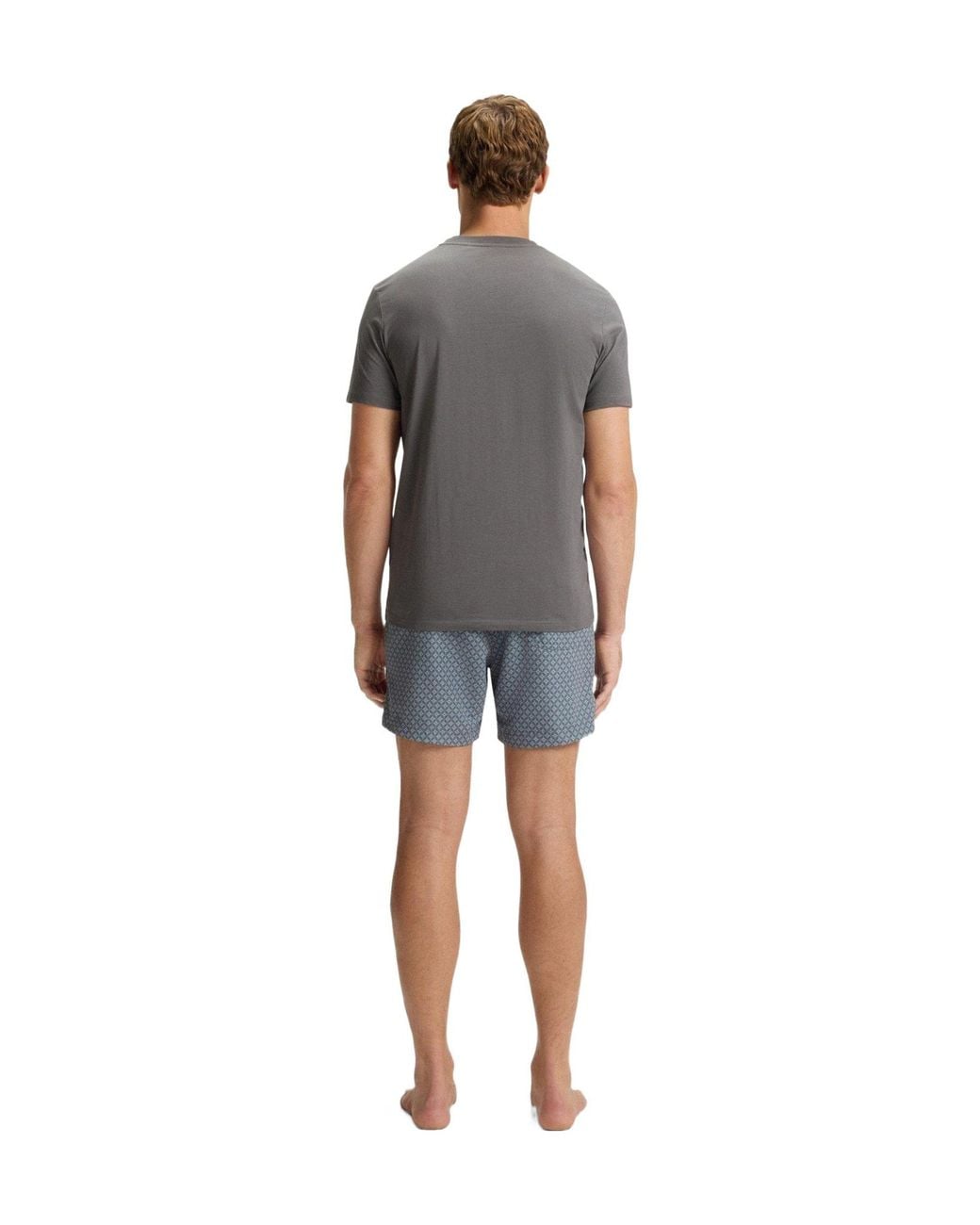 Boss Gray Solid Color T-Shirt for men