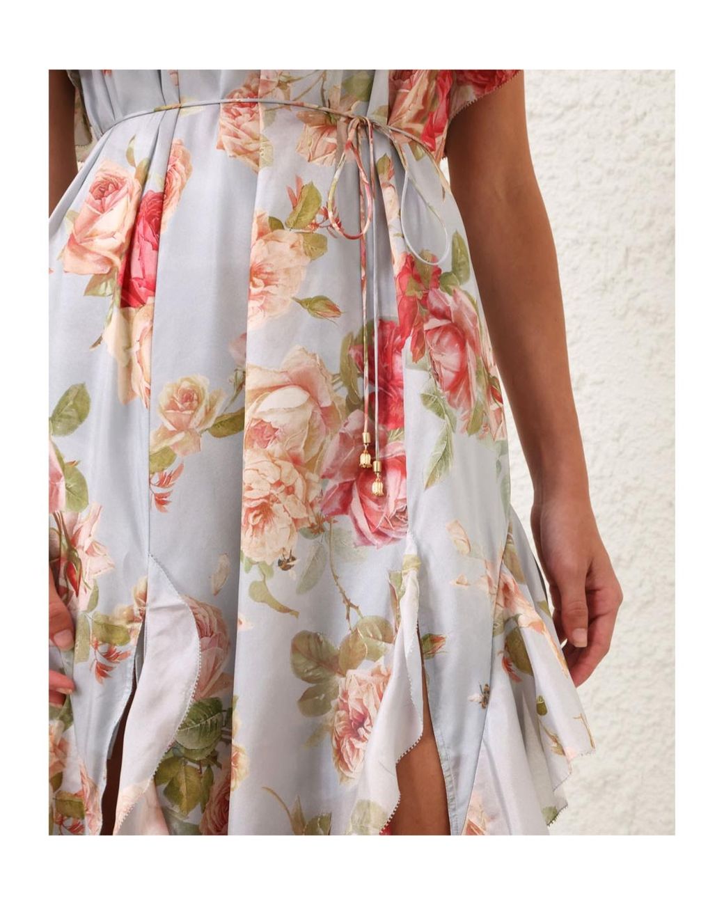 Zimmermann White Roselight Frill Maxi Dress