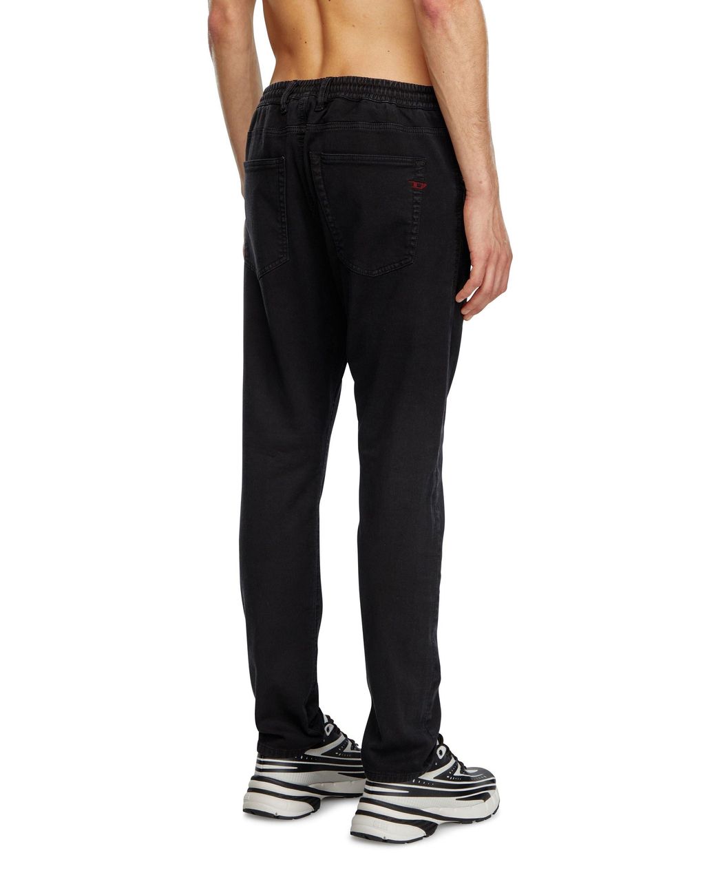 DIESEL Black D-Krooley Joggjeans 068Nh Jeans for men