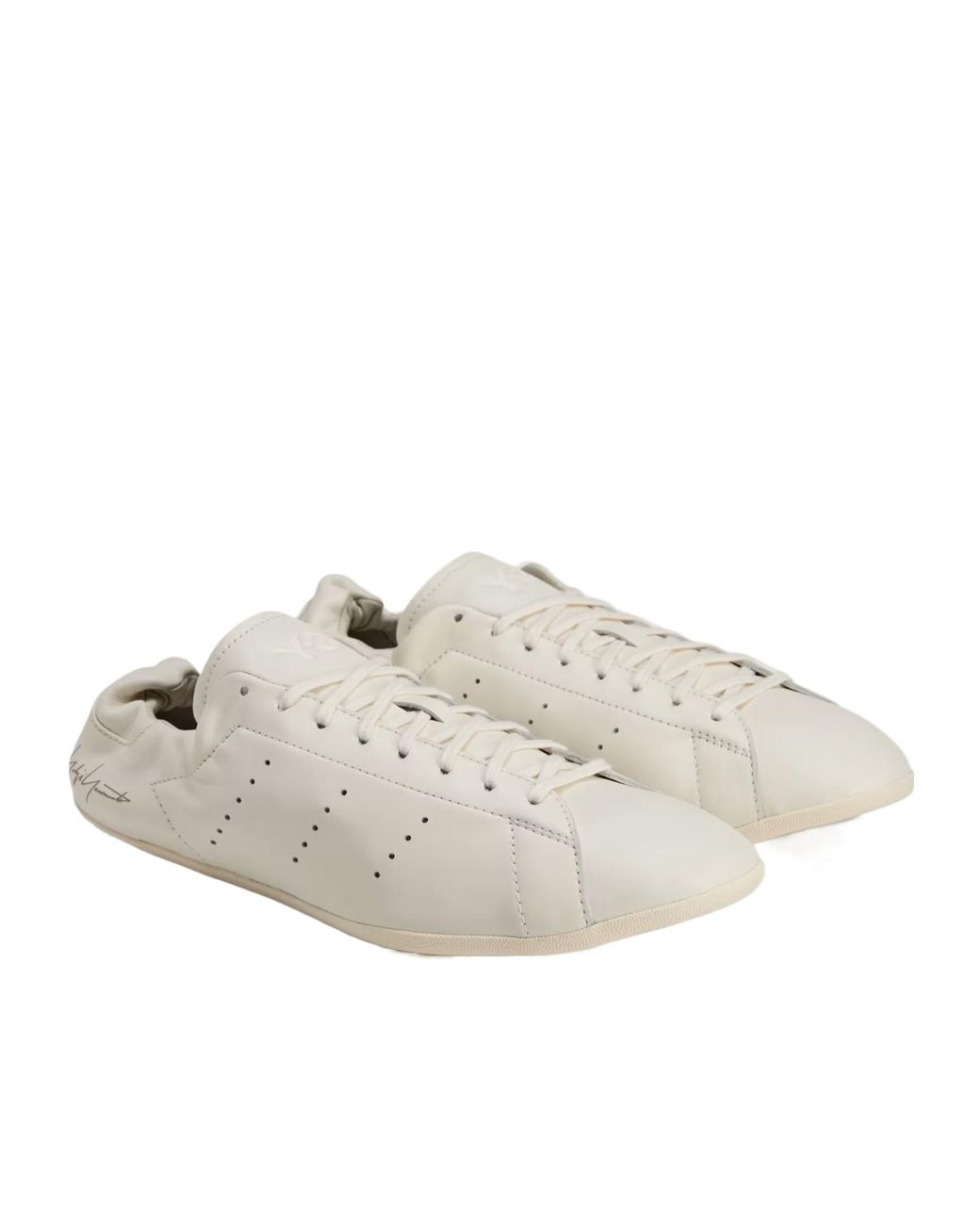 Y-3 White Stan Low Pro Lace-Up Sneakers