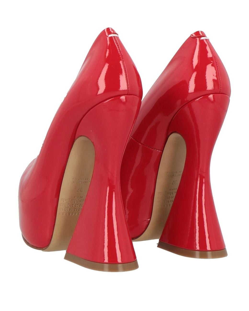 Maison Margiela Red Patent Leather High Heels