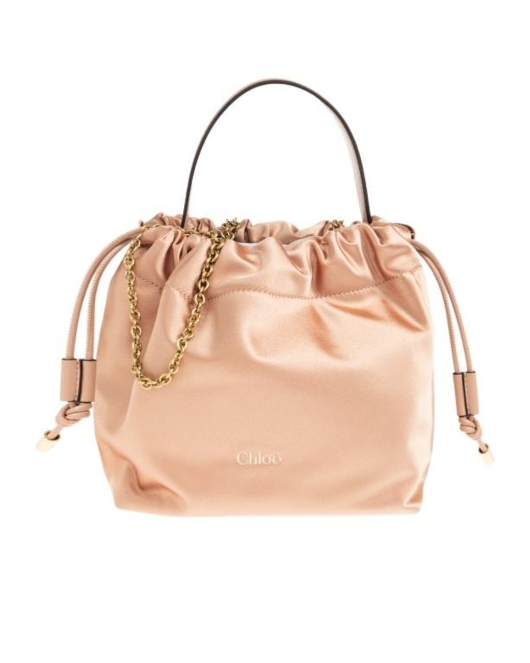 Chloé Pink Handbag "Icons Mini" Drawstring Bag