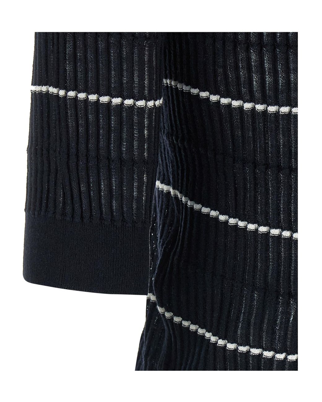 Max Mara Black Studio Gallo Knitted Polo Shirt