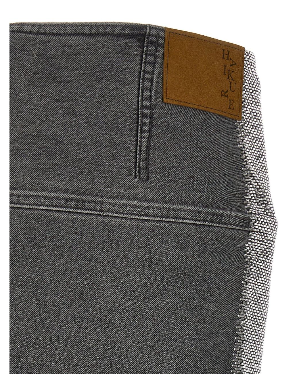 Haikure Gray May Studded Mini Skirt