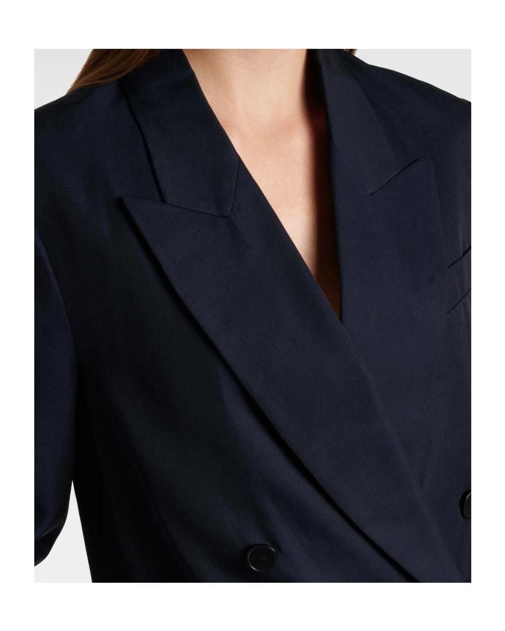 Joseph Blue Jaden Double-Breasted Blazer
