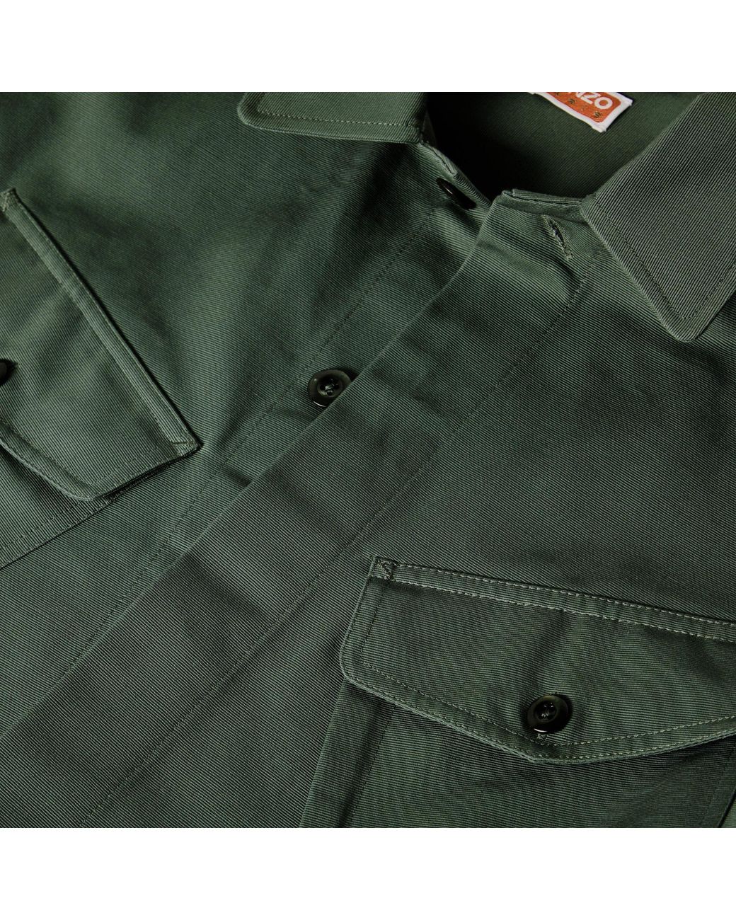 KENZO Green Shirt Jacket for men