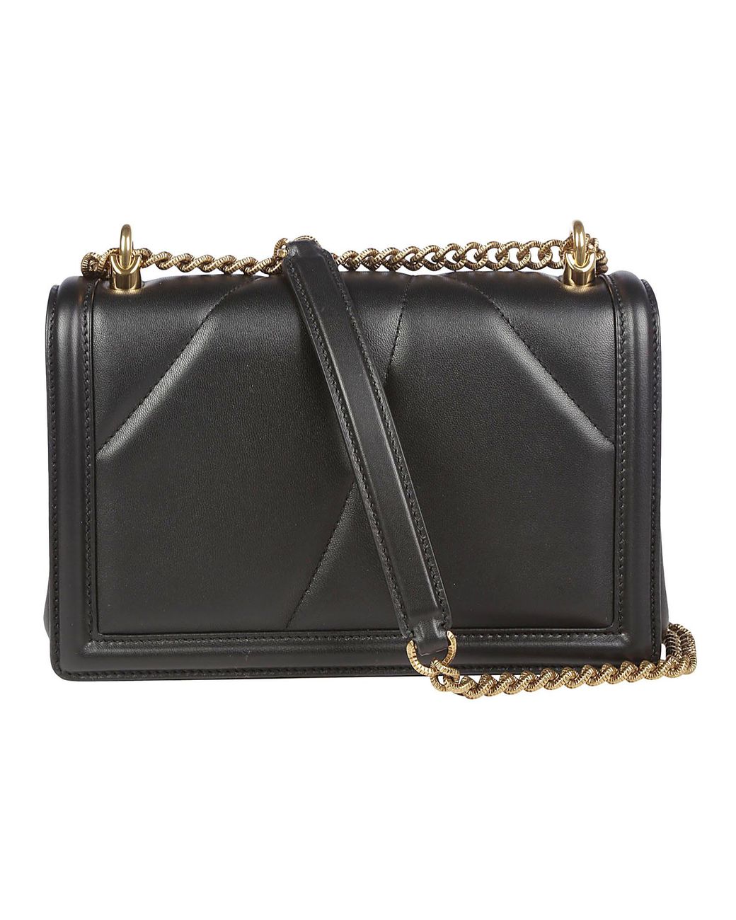 Dolce & Gabbana Black Devotion Medium Shoulder Bag