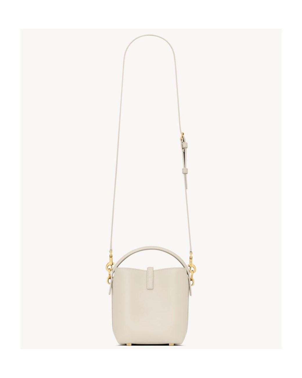 Saint Laurent White Le 37 Mini Tote Bag