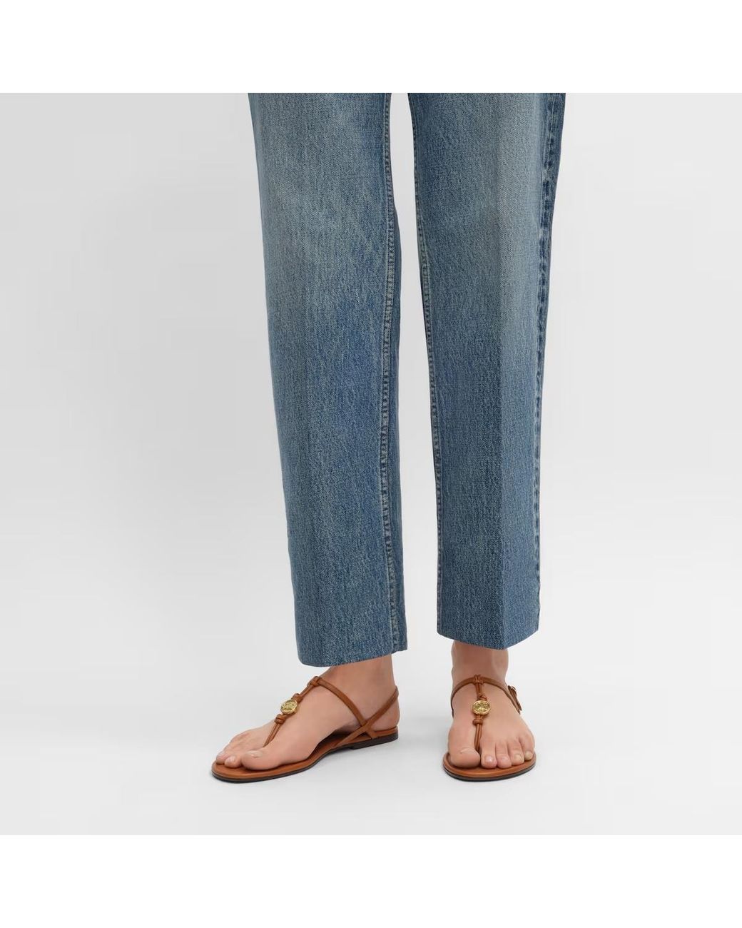 Céline Brown Penny Sandal