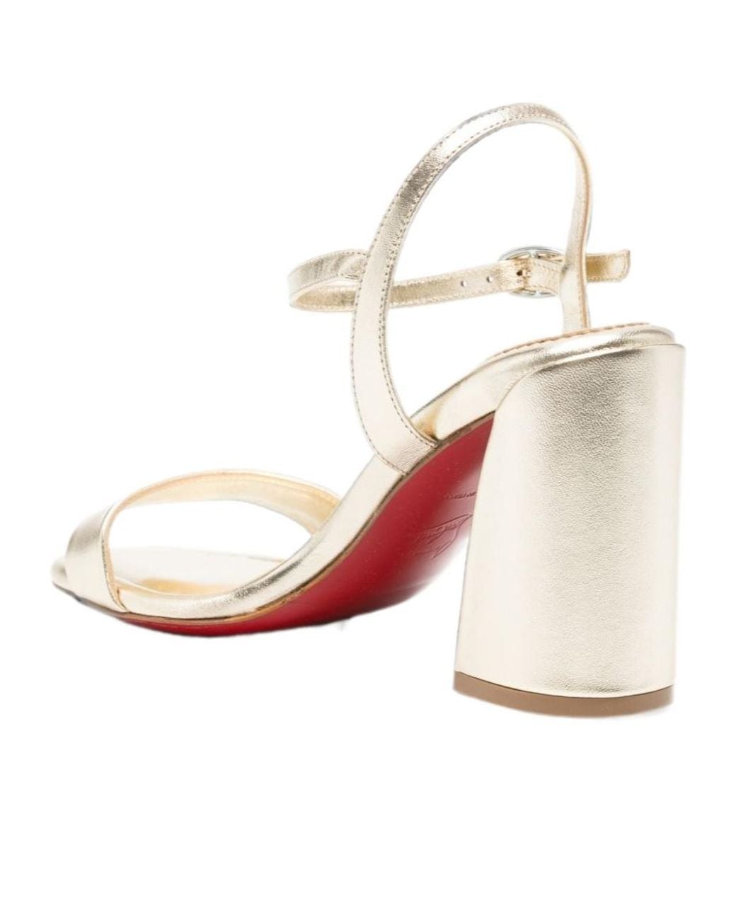 Christian Louboutin White Miss Jane Heeled Sandals