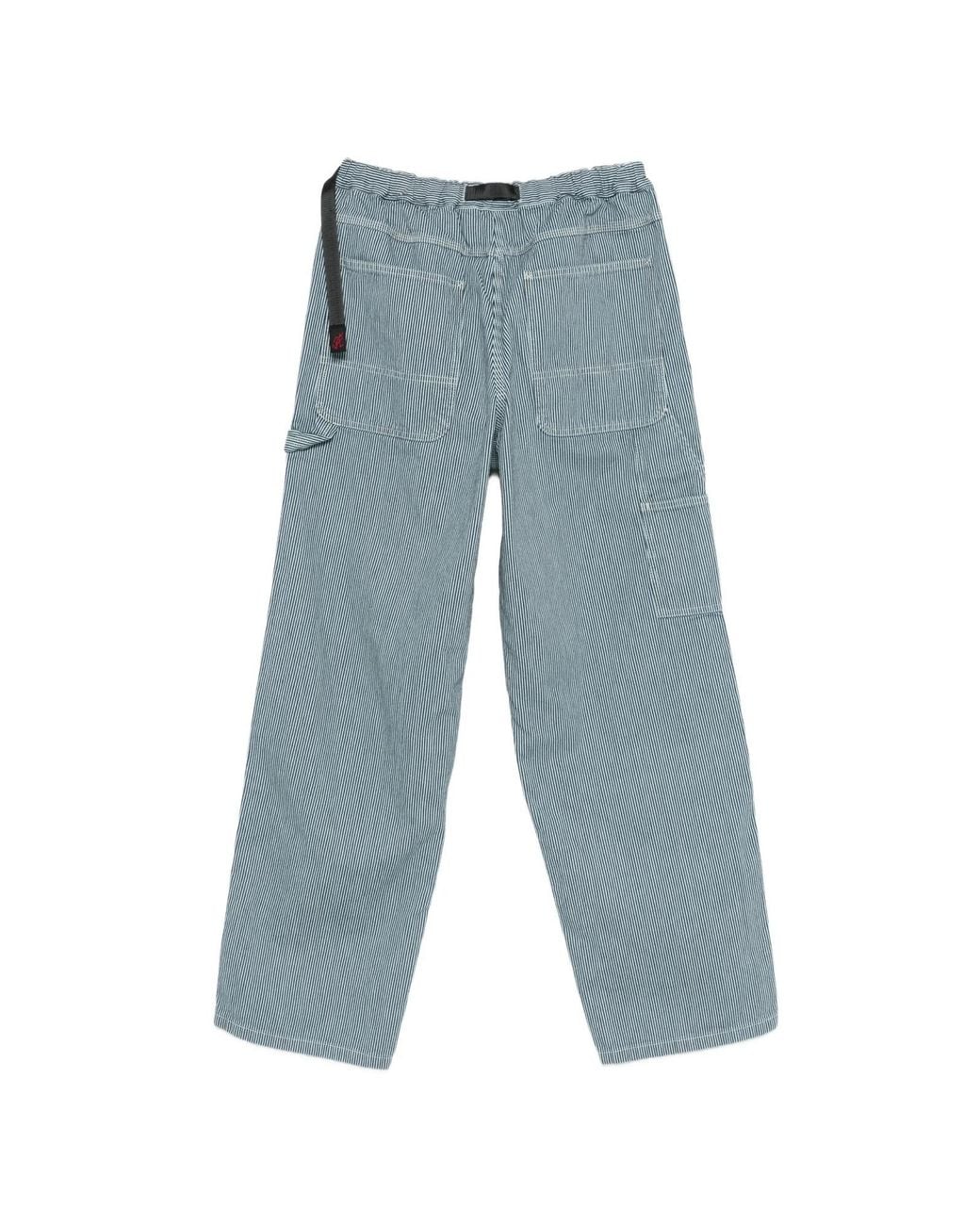 Gramicci Blue Striped Belted Trousers for men