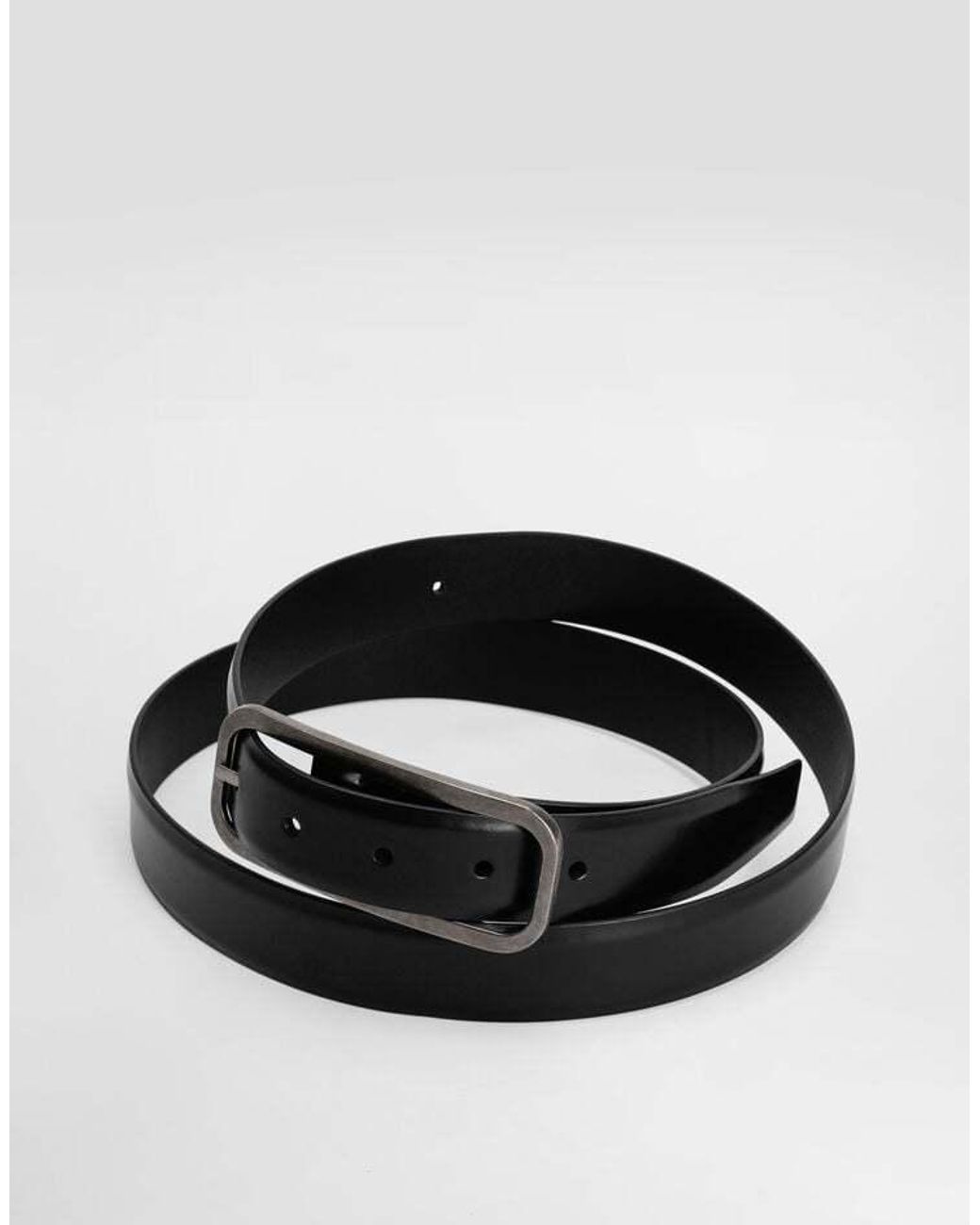 Dolce & Gabbana White Brushed Buckle Belt for men