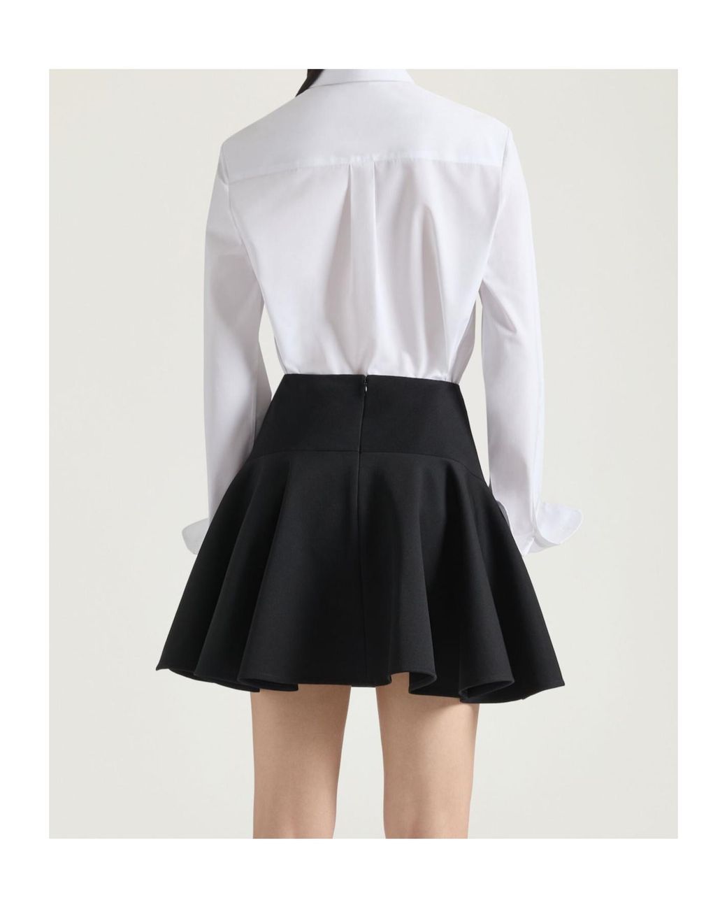 Givenchy White Paris Logo Embroidered Long-Sleeved Shirt