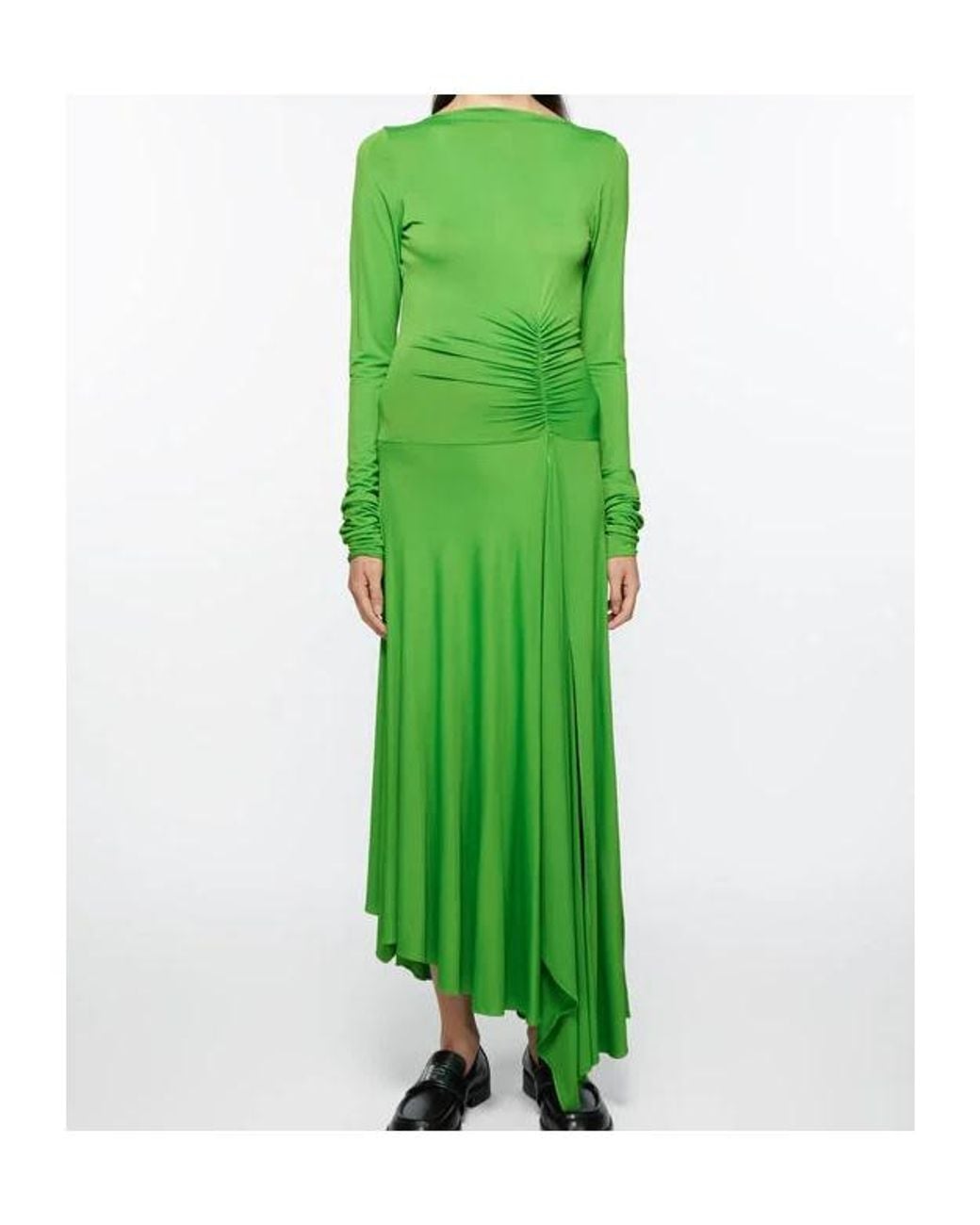 Acne Green Long-Sleeved Dress