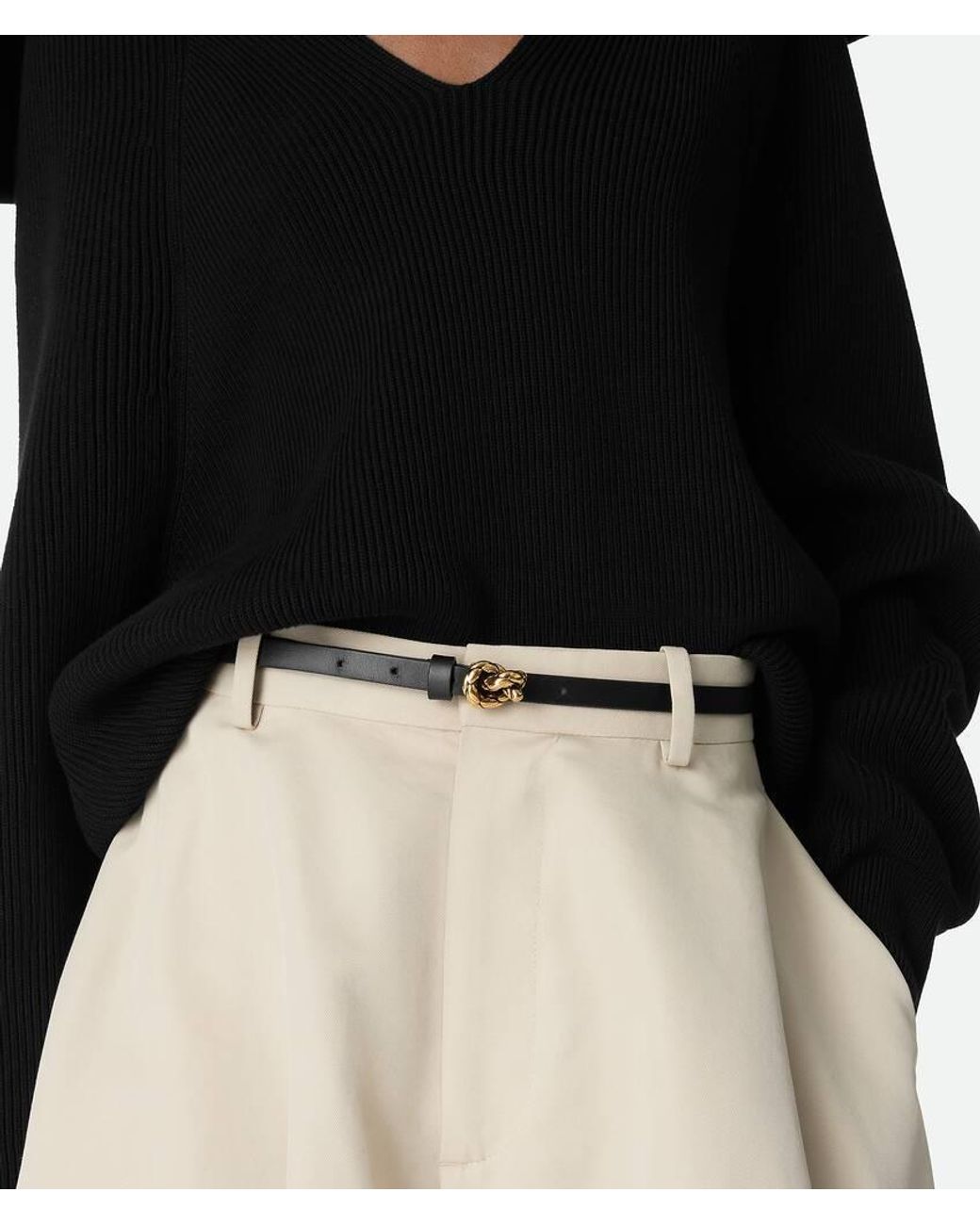 Bottega Veneta Black Knot Belt