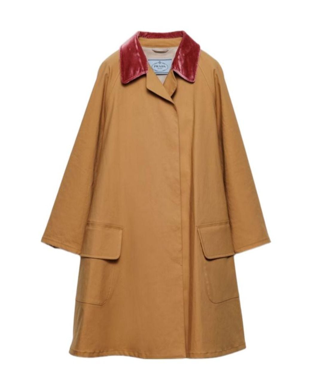 Prada Brown Long-Sleeved Buttoned Coat