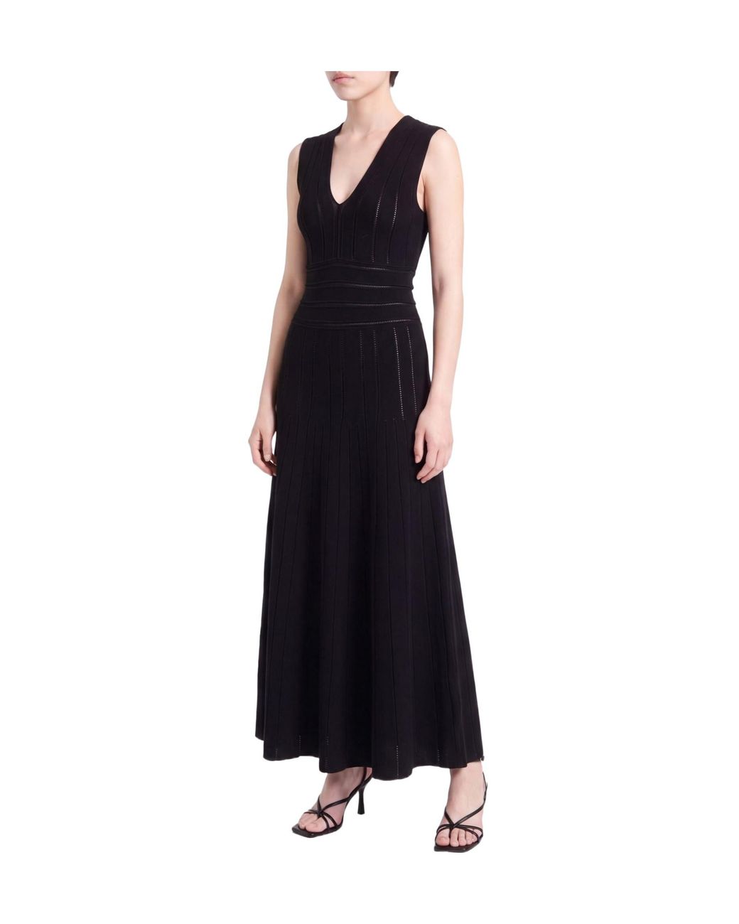 Max Mara Black Sleeveless Knit Dress