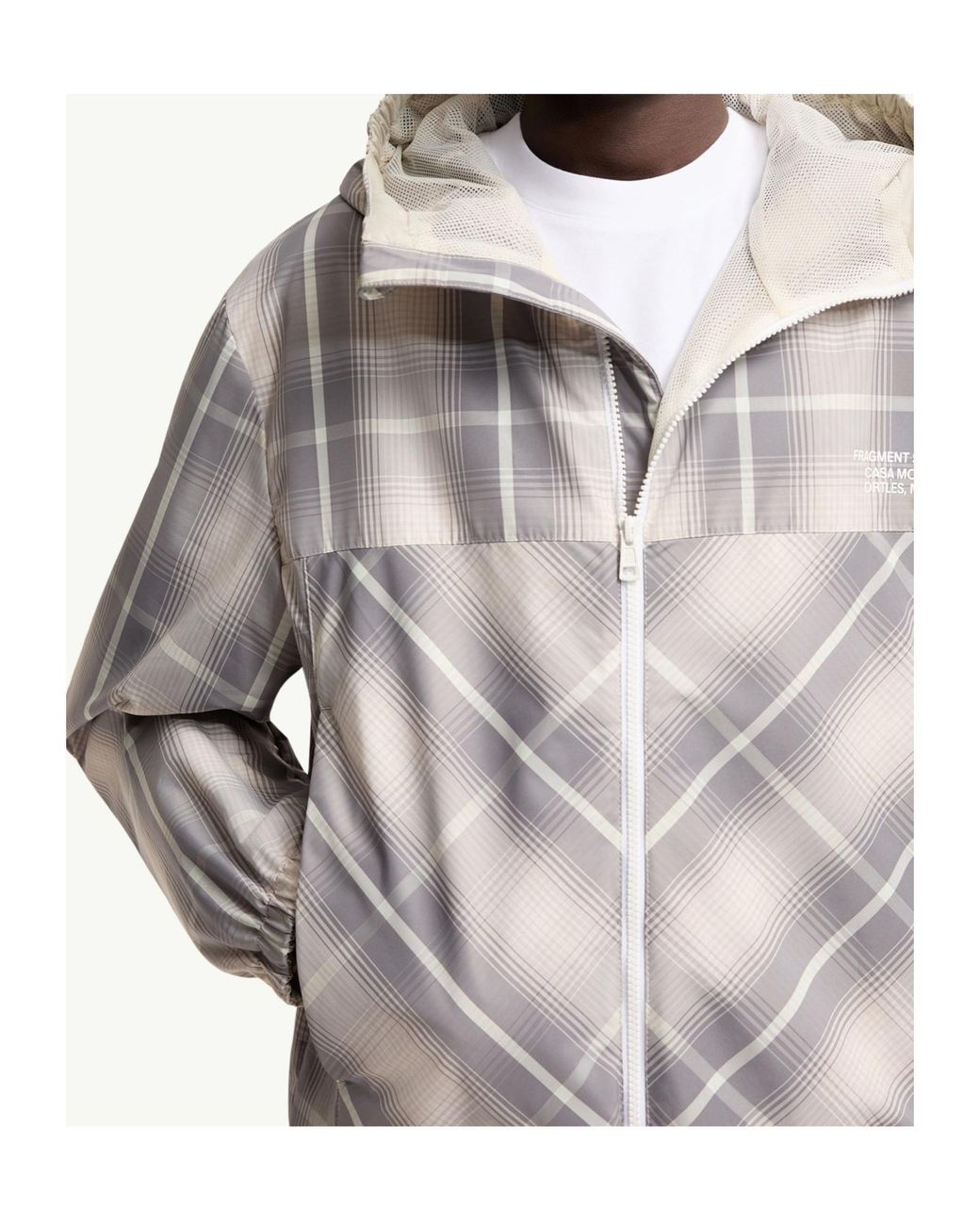 Moncler Gray X Fragment Jitsuyo Hooded Windbreaker for men