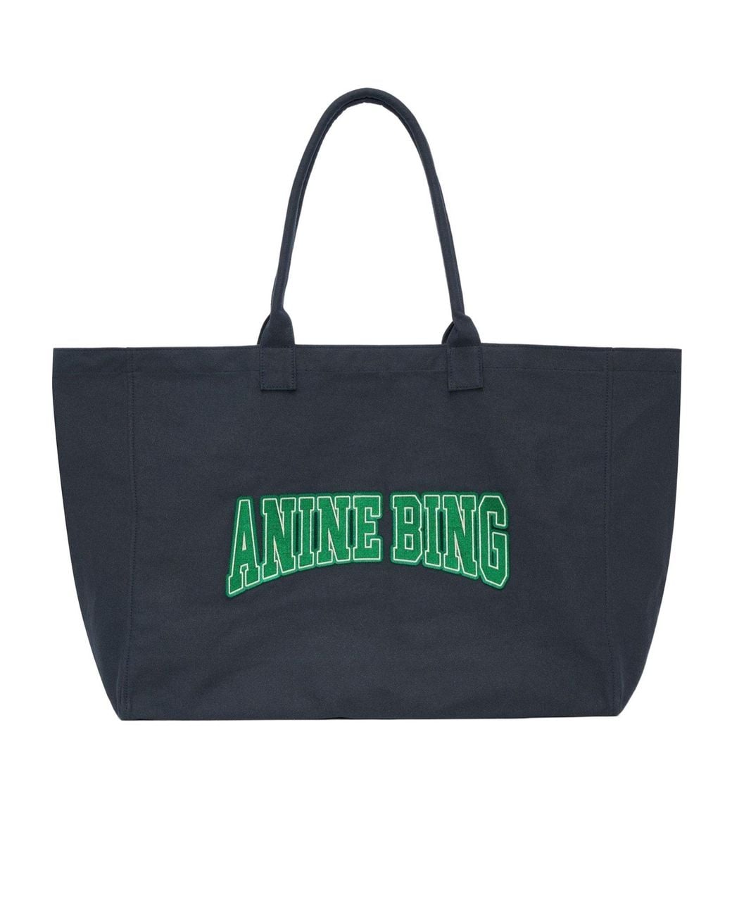 Anine Bing Black Canvas Tote Bag