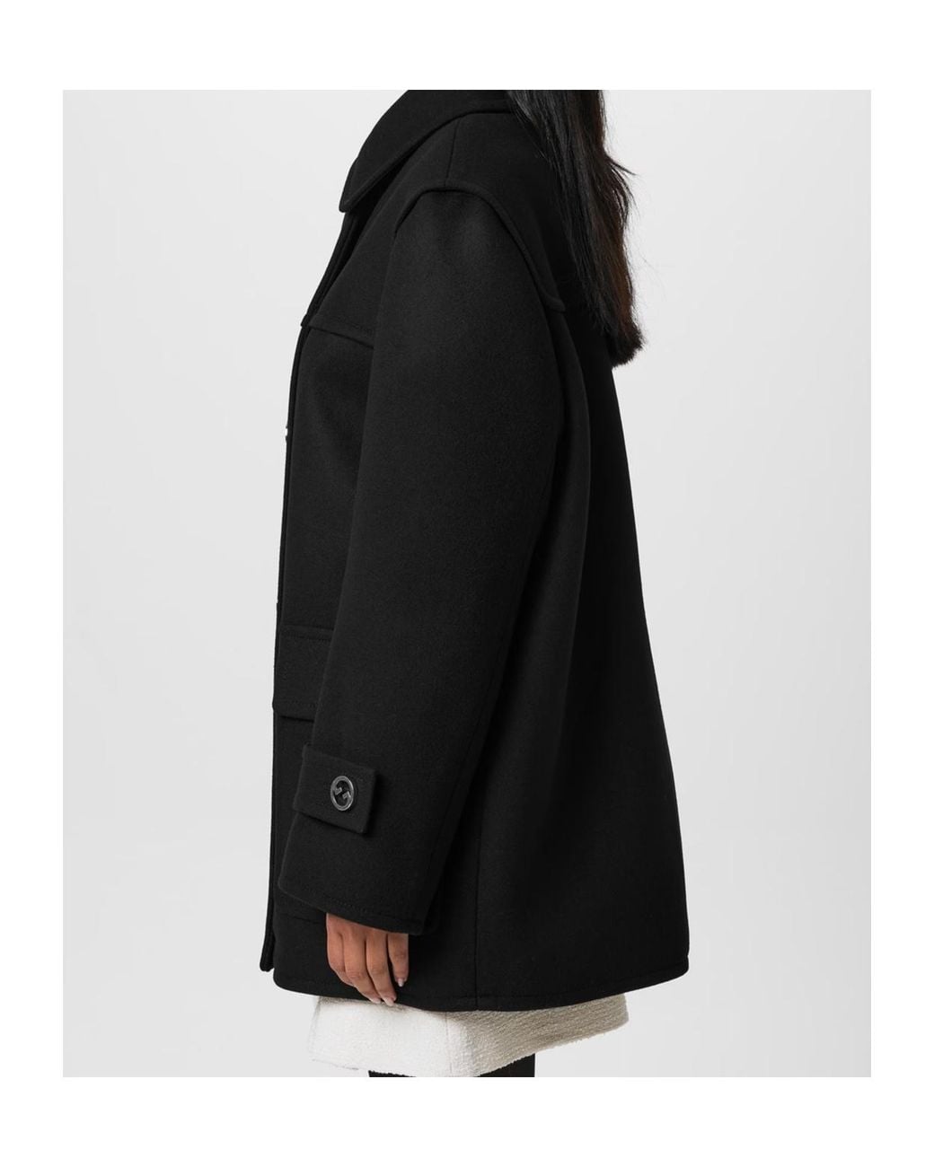 Gucci Black Wool Coat