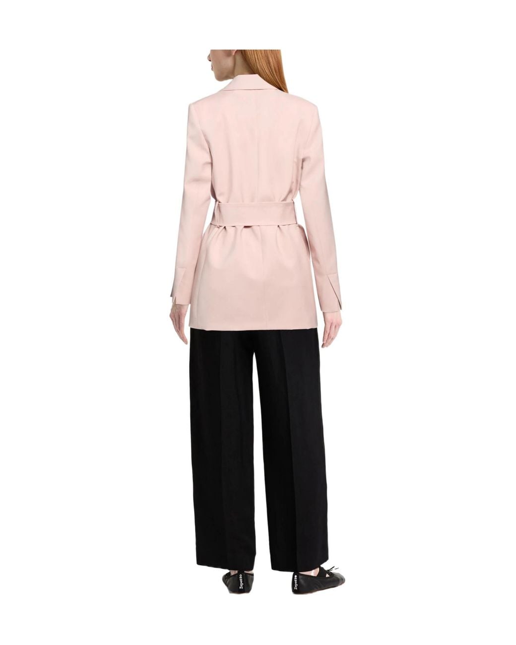 Weekend by Maxmara Pink Minimalist Singlebreasted Blazer