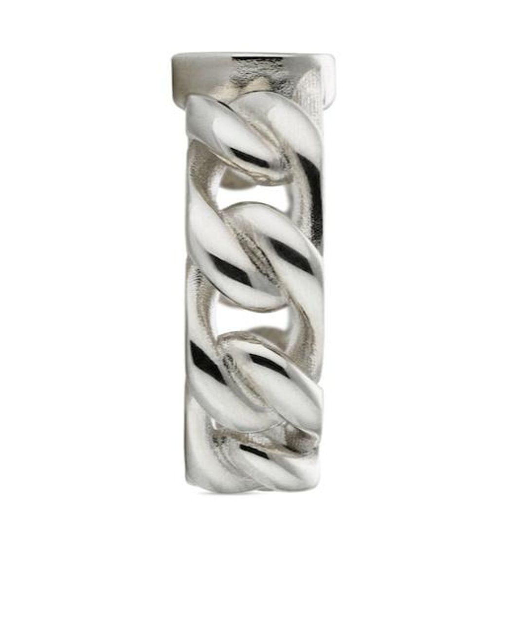 Gucci White Interlocking Ring for men