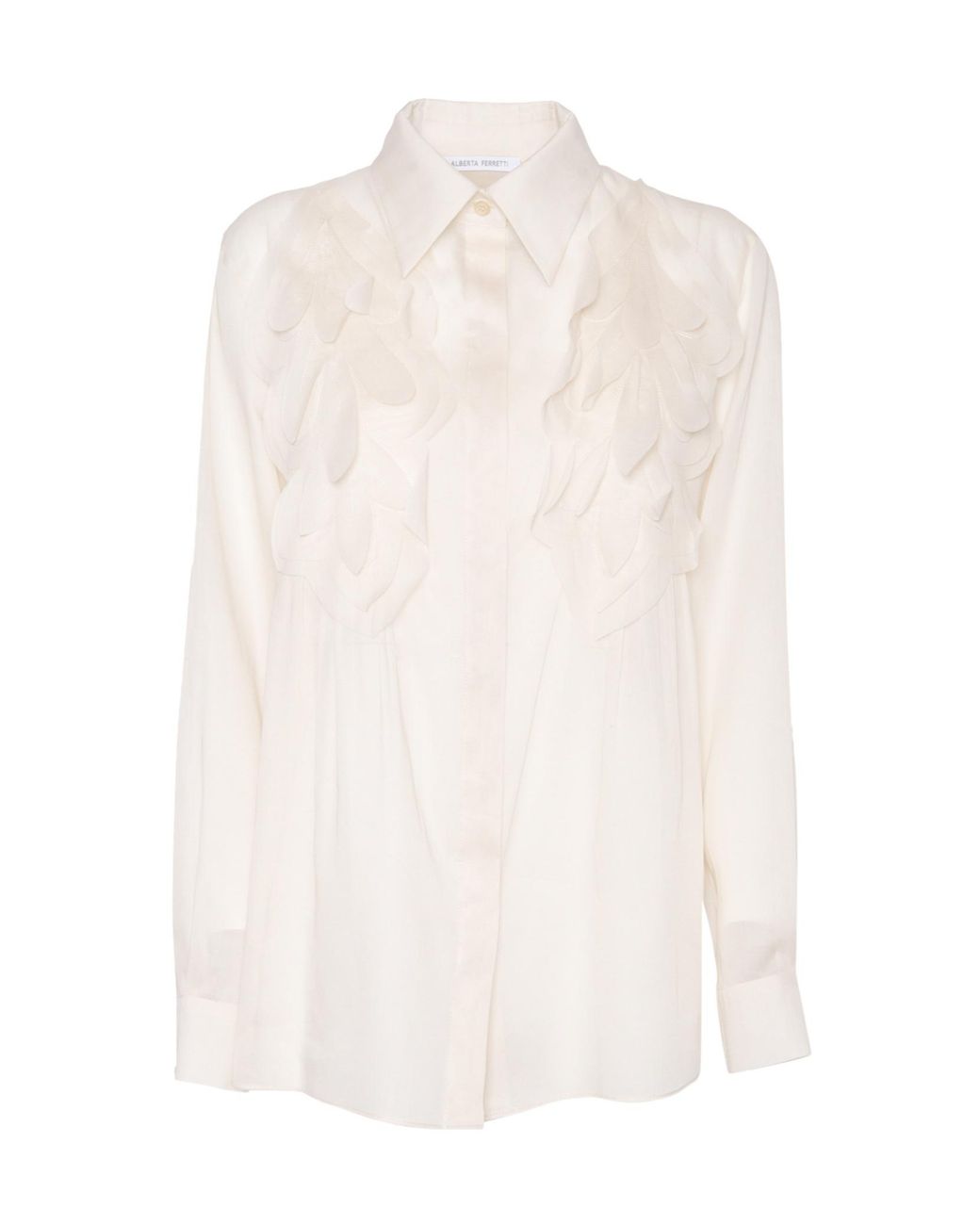 Alberta Ferretti White Long Sleeve Shirt