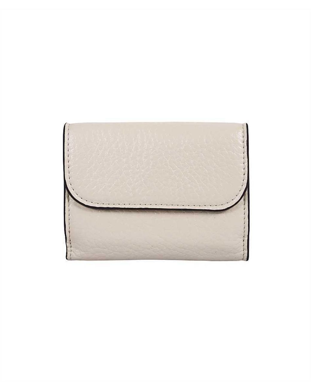 Chloé White Logo Wallet