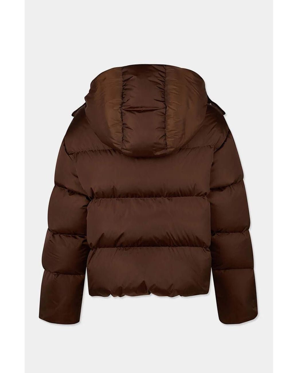 DSquared² Brown Quilted Hooded Down Jacket for men