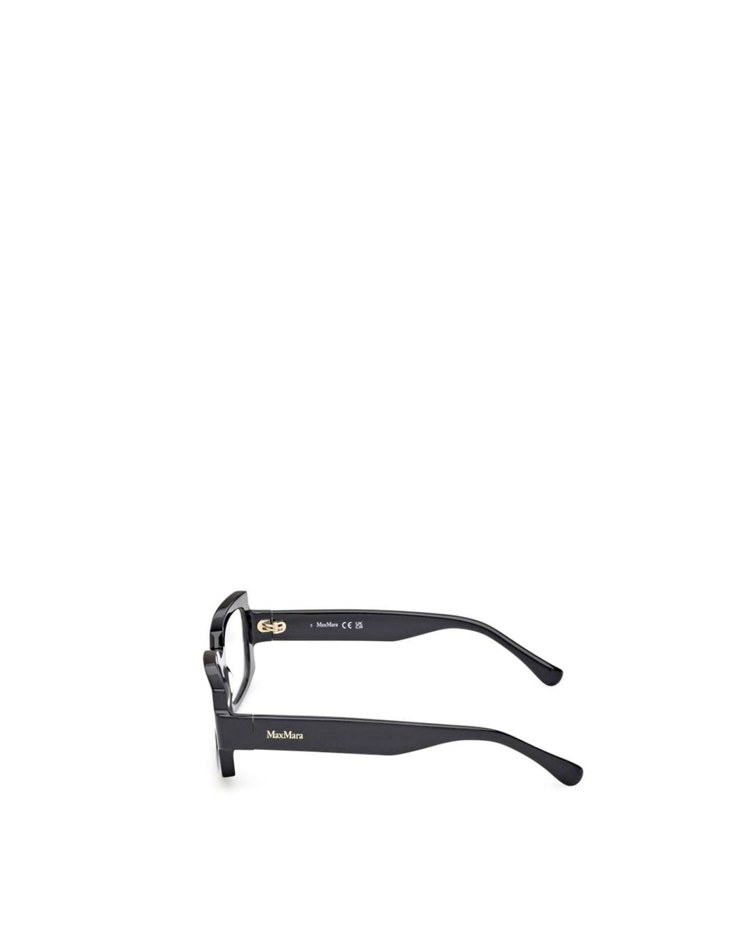 Max Mara White Rectangle-Frame Glasses