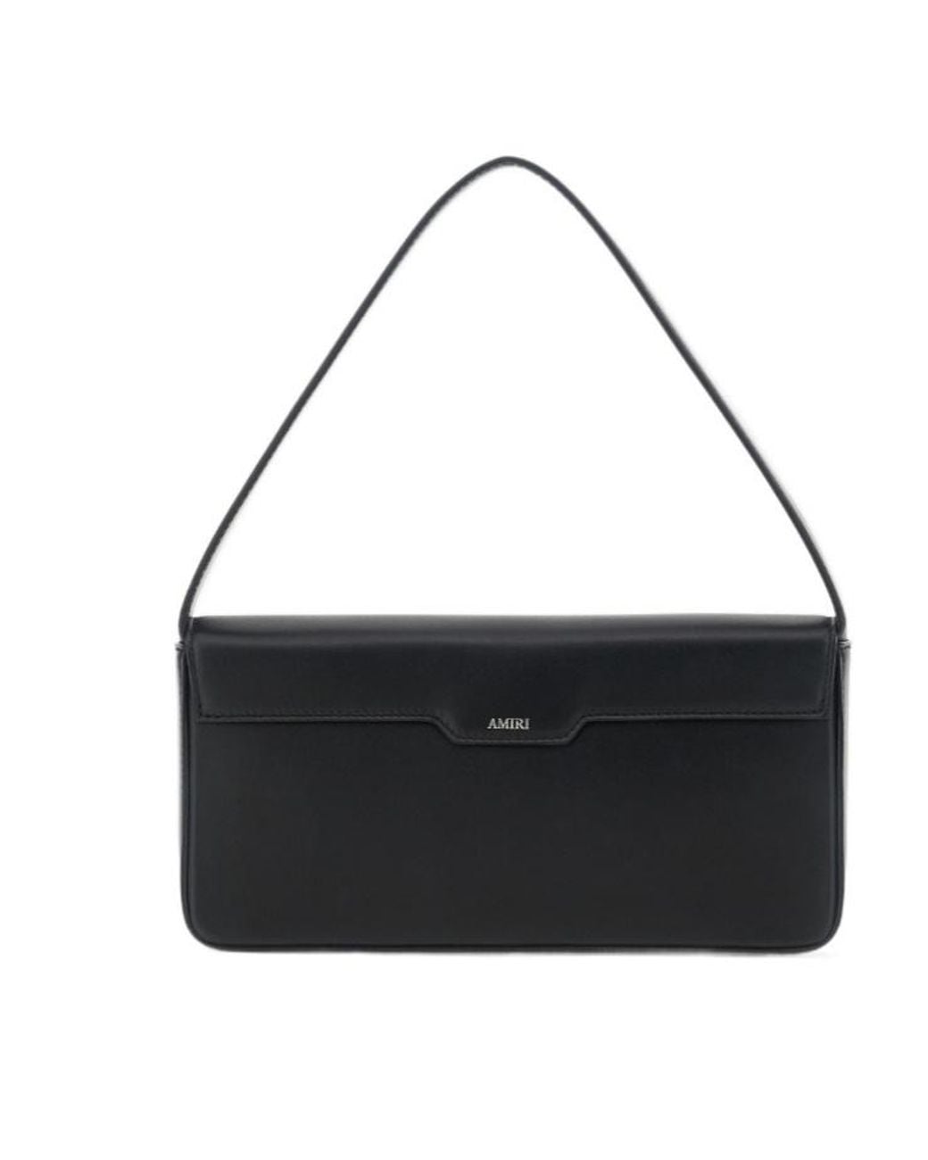 Amiri Black Foldover Top Shoulder Bag