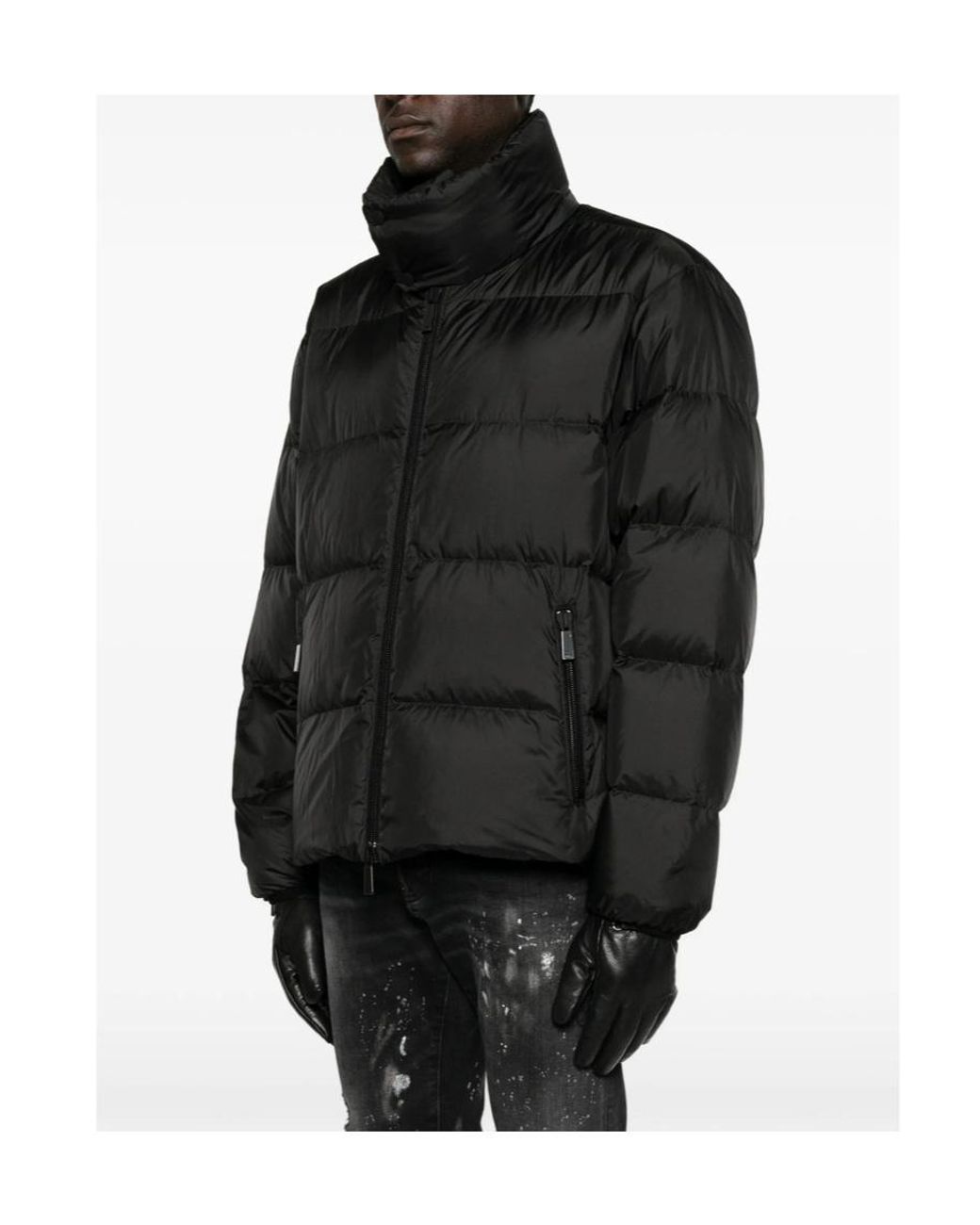 DSquared² Black D2 Upside Down Down Jacket for men
