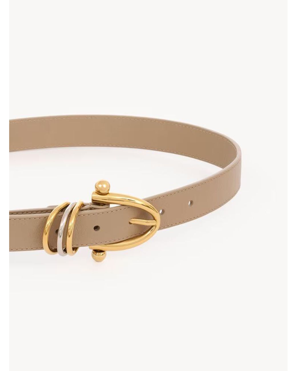 Chloé White Chloé Bracelet Buckle Belt