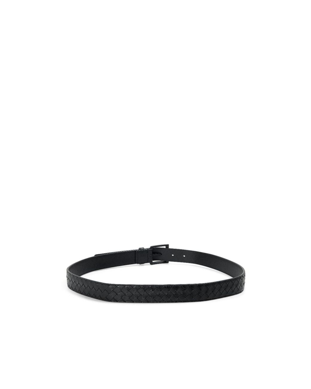 Bottega Veneta White Woven Belt for men