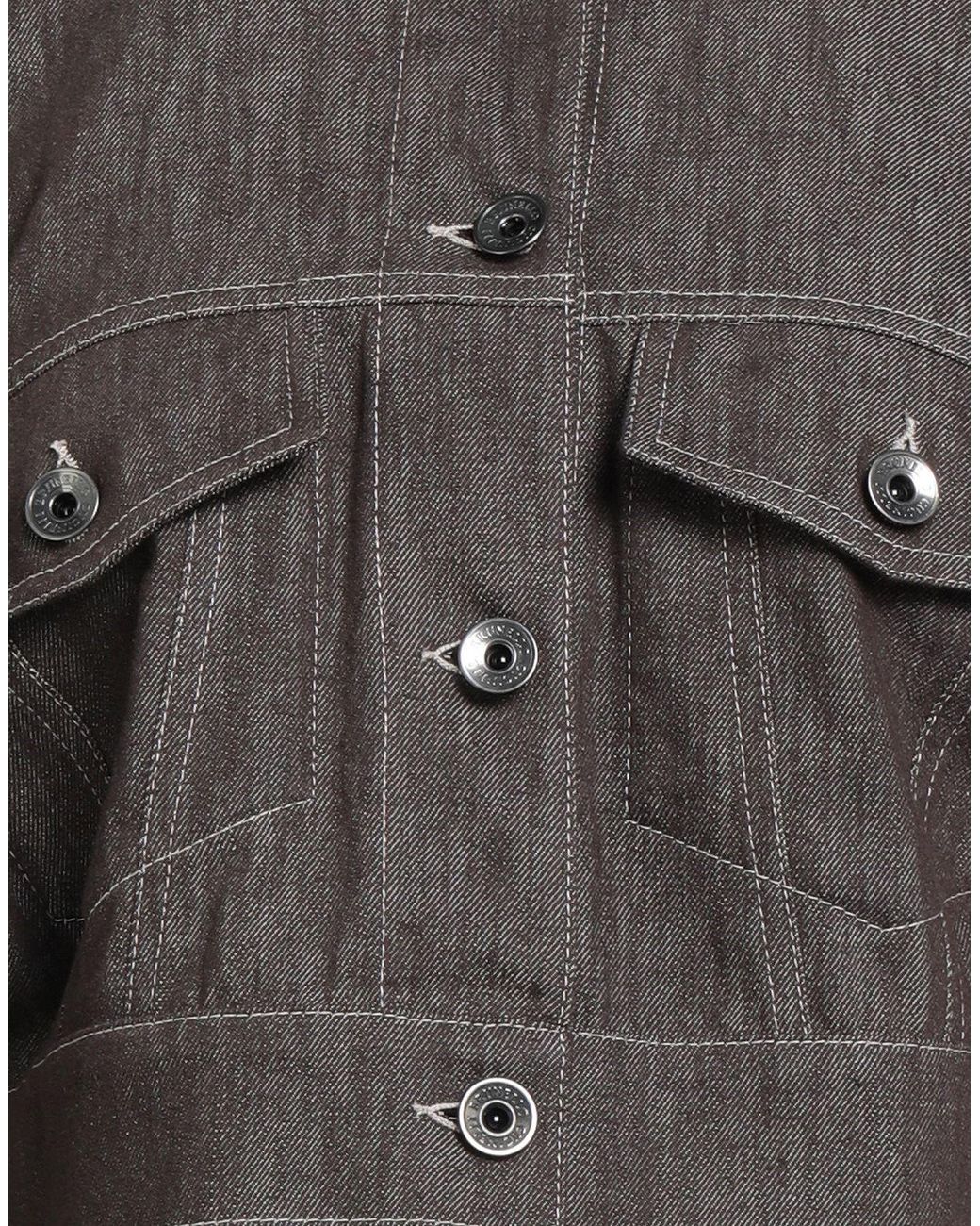Brunello Cucinelli Gray Denim Outerwear Cotton, Ecobrass
