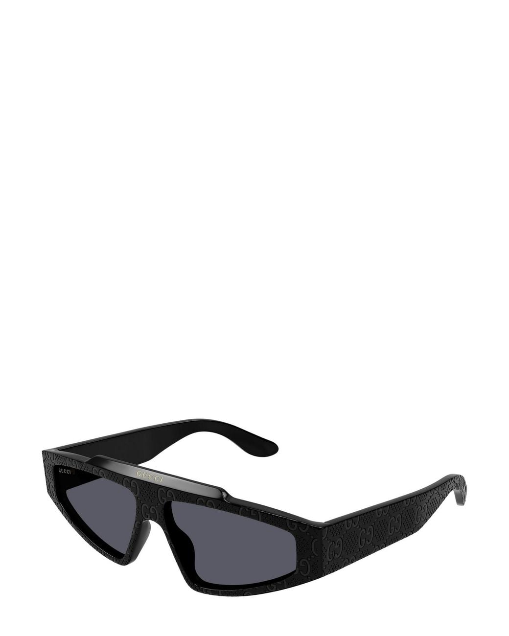 Gucci Black Eyewear Rectangle-Frame Sunglasses for men